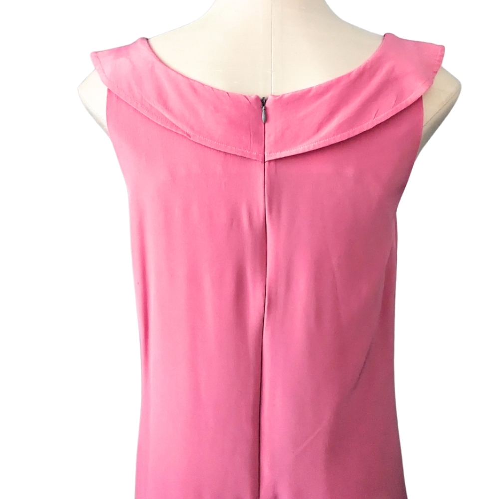 WALTER By WALTER BAKER 100% Silk Pink Ruffled Dress Size 4 - Picture 6 of 8